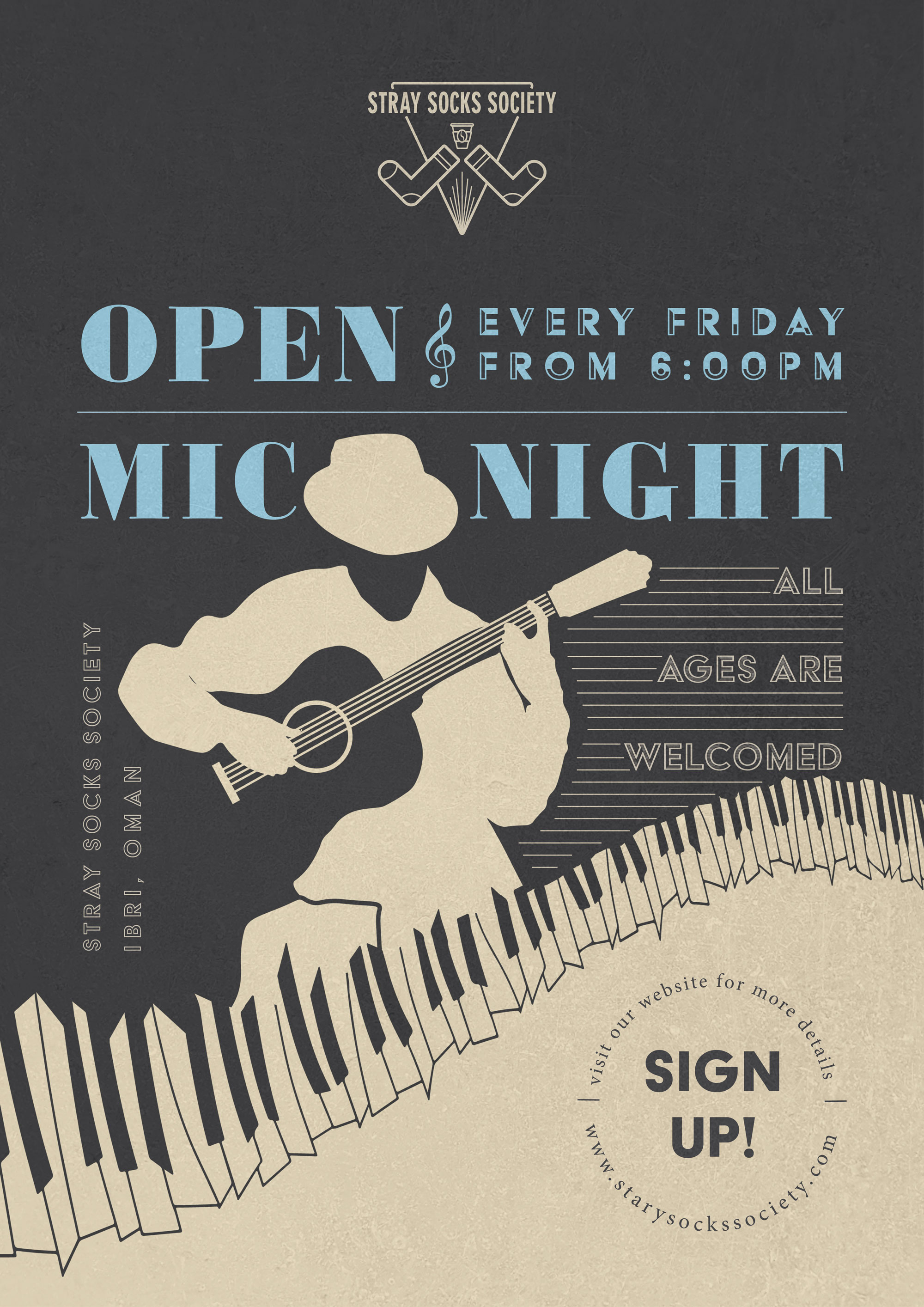 Music Open Mic Poster Design